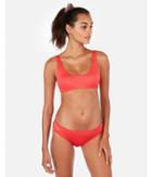Express Womens Ribbed Keyhole Cut-out Bikini Bottoms