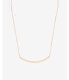 Express Womens Fine Curved Bar Necklace