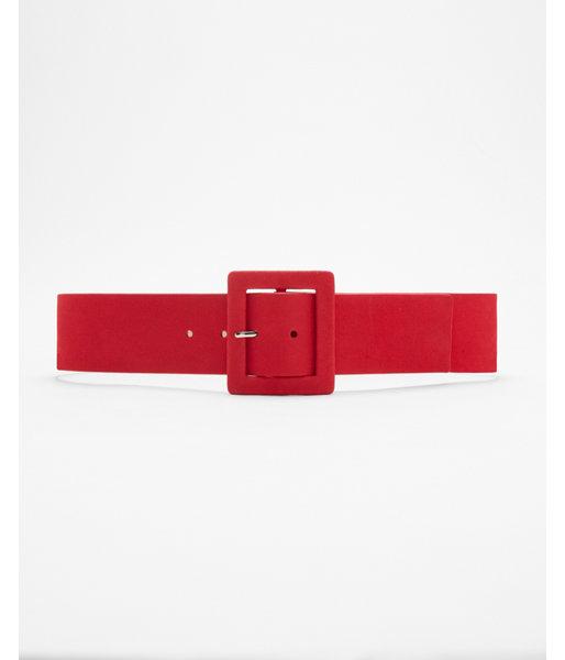 Express Womens Covered Rectangle Buckle Belt