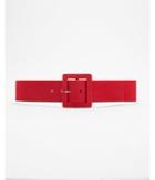 Express Womens Covered Rectangle Buckle Belt