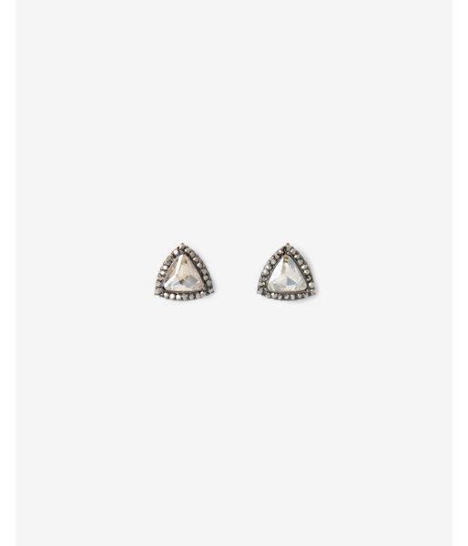 Express Womens Triangle Post Back Earrings