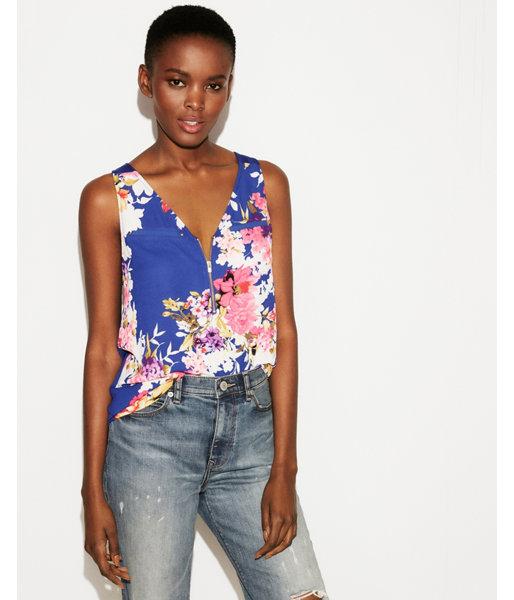 Express Womens Floral Hudson Tank