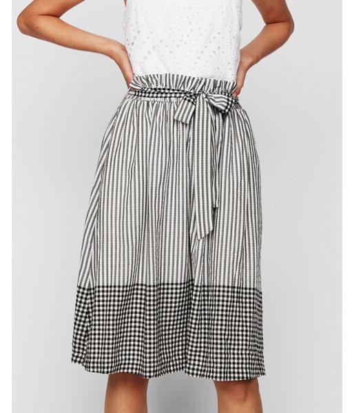Express Womens Mixed Pattern Sash Tie Waist