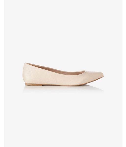 Express Womens Textured Pointed Toe Flats
