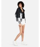 Express Womens Dolman Sleeve Metallic Windbreaker