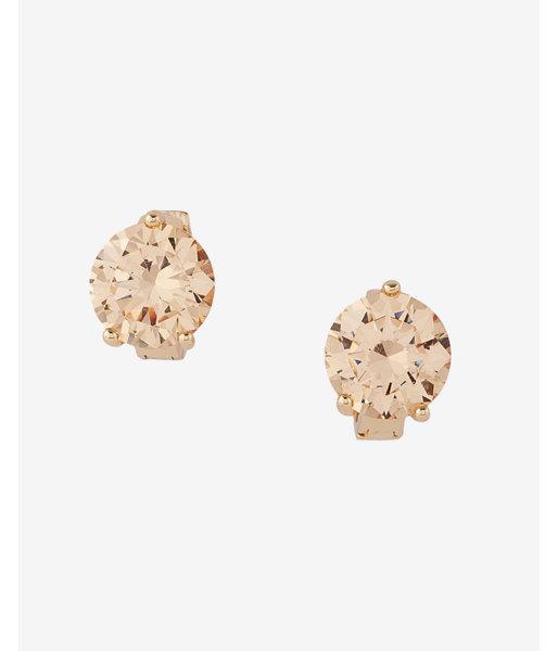 Express Womens Faceted Stone Huggie Earrings