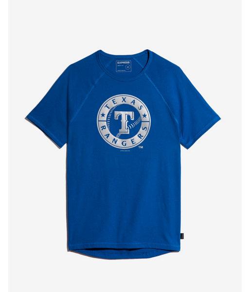 Express Mens Texas Rangers Reflective Graphic Tee