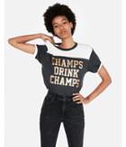 Express Womens Express One Eleven Champs Ringer Tee