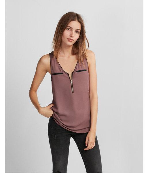Express Womens Piped Hudson Tank