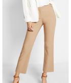 Express Womens Mid Rise Cropped Kick Flare Pants