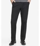 Express Mens Relaxed Stretch Cotton Black Dress Pant