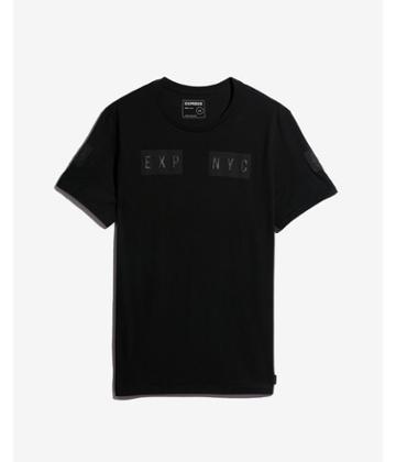 Express Mens Solid Exp Nyc Graphic Tee