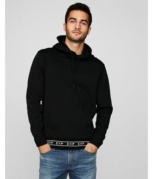 Express Mens Double Knit Express Hem Hoodie