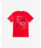 Express Mens Red Expr Lines Graphic Tee