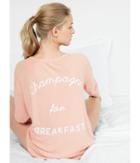 Express Champagne For Breakfast Henley Tunic