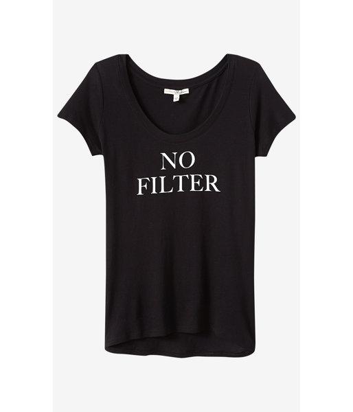 Express Women's Tees Express One Eleven No Filter Graphic T-shirt