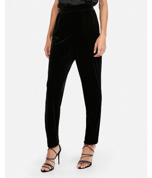Express Womens Super High Waisted Velvet Ankle Pant