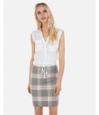Express Womens Tie Hem Linen-blend Pocket Tank