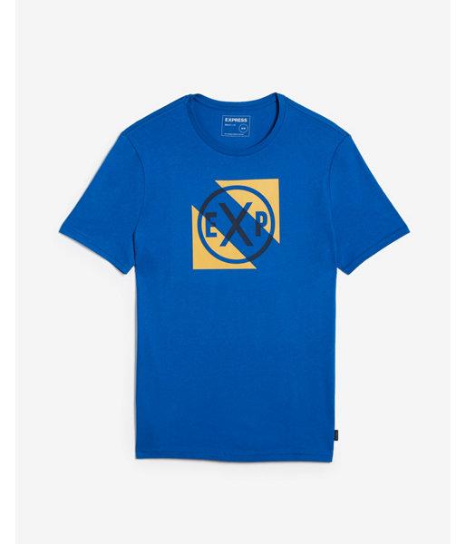 Express Mens Exp Crew Neck Logo Graphic Tee