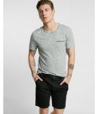 Express Mens Slim Fit 9 Inch Flex Stretch Garment Dyed Twill