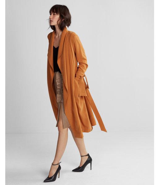 Express Womens  Soft Drape Trench Coat
