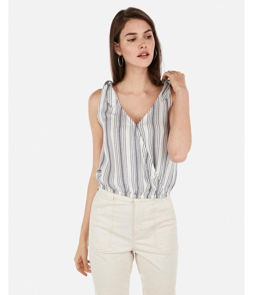 Express Womens Striped Tie Strap