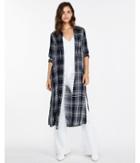 Express Womens Plaid Duster