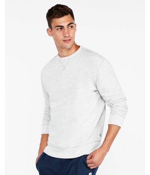 Express Mens Vintage Drop Shoulder Fleece Crew Neck