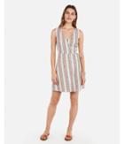 Express Womens Structured Striped Wrap Front Dress