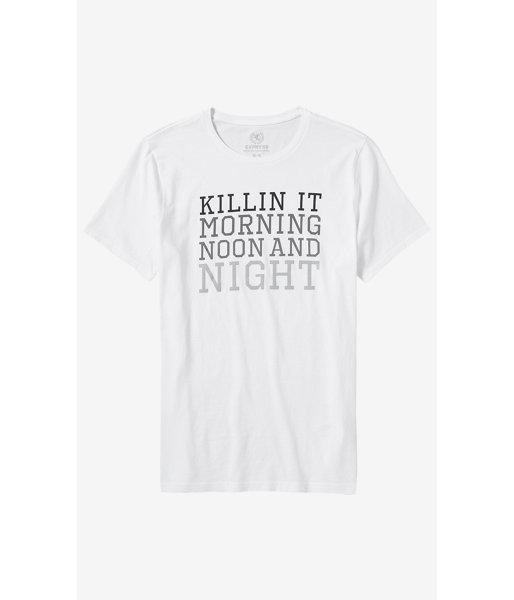 Express Men's Tees White Killin It Graphic T-shirt