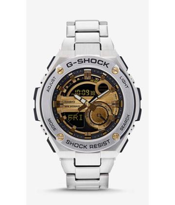 Express Men's Watches G-shock G-steel Silver And Gold Watch