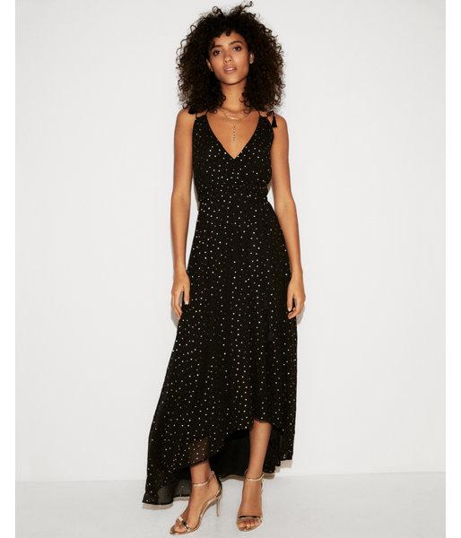 Express Womens Petite Tassel Tie Surplice
