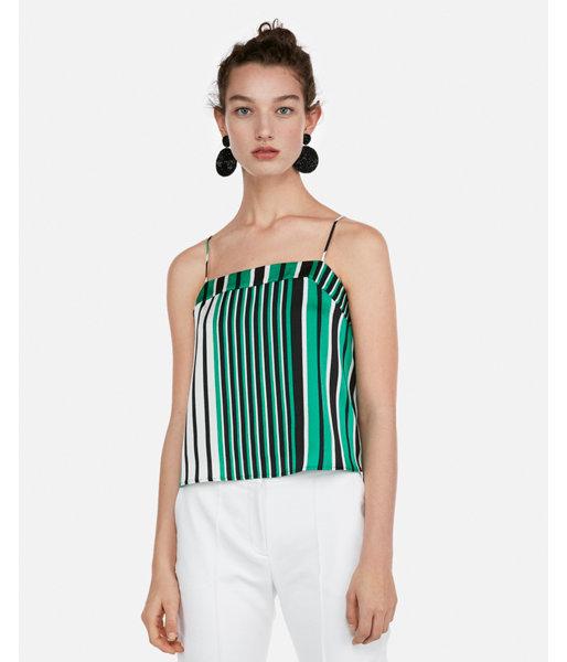 Express Womens Stripe Square Neck Cami