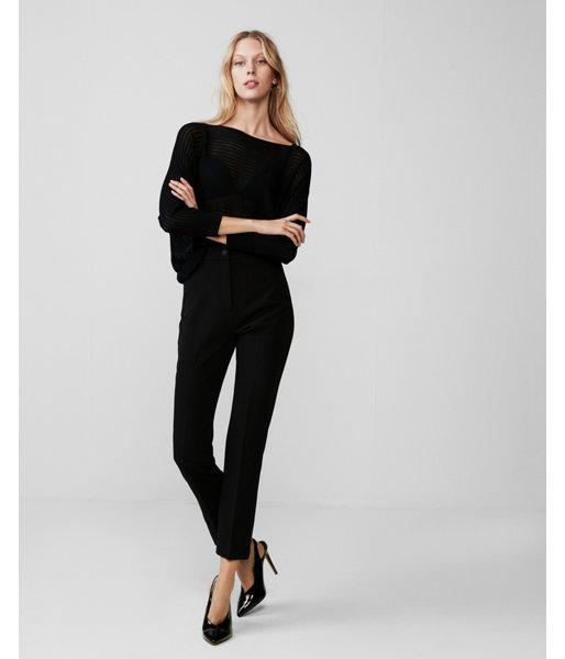 Express Womens Sheer Stitch Dolman
