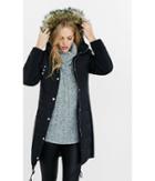 Express Women's Outerwear Down Filled Smocked Side Parka Coat