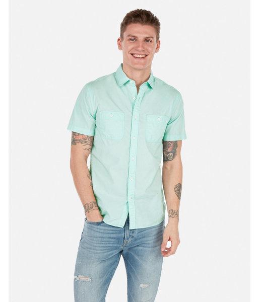 Express Mens Slim Solid Short