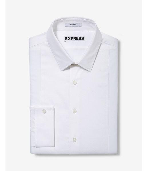 Express Slim Fit Twill Tuxedo Dress