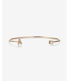 Express Womens Gold Open A Initial Cuff Bracelet