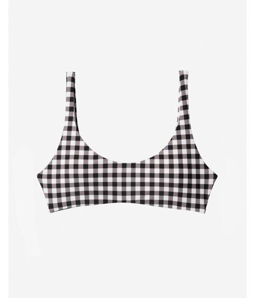 Express Womens Print Scoop Neck Bikini Top