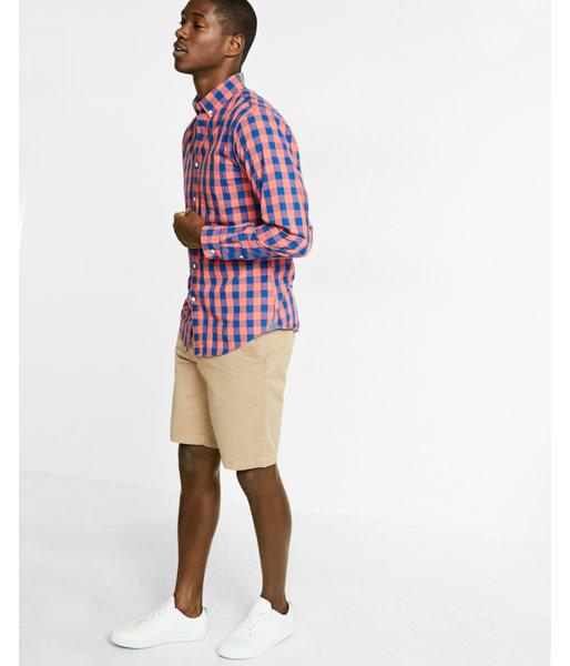 Express Soft Wash Checked Button-down