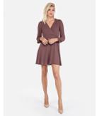 Express Womens Surplice Fit And Flare Dress
