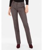 Express Womens Mid Rise Marled Plaid Columnist Barely Boot Pant