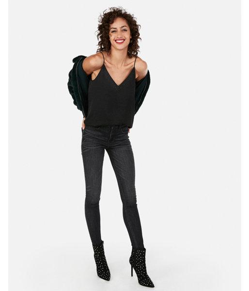 Express Womens Embellished Downtown Cami
