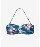 Express Womens Floral Print Strappy Bandeau Bikini Top
