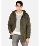 Express Mens Lined Cotton Hooded Field Jacket