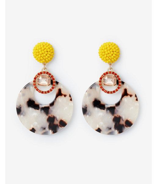 Express Womens Seed Bead Drop Earrings