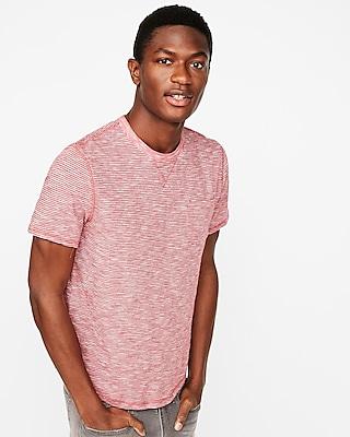 Express Mens Slub End-on-end Crew Neck T-shirt