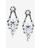 Express Women's Jewelry Mixed Rhinestone Chandelier Earrings