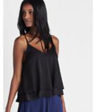 Express Womens Double Layer Choker Cami
