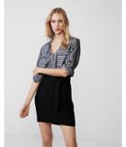 Express Womens Metallic Stripe Two Pocket Popover